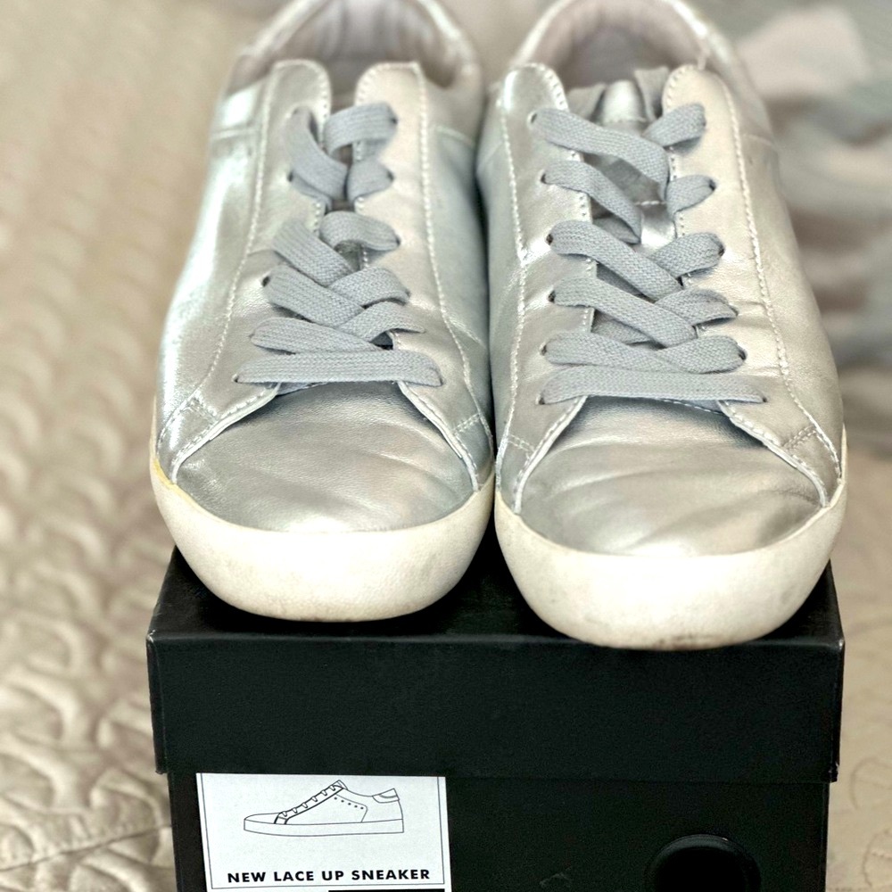 Banana Republic Silver Casual Sneakers with White Soles
